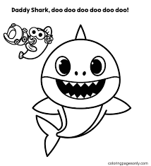There are tons of great resources for free printable color pages online. Daddy Shark Doo Doo Doo Coloring Pages Baby Shark Coloring Pages Coloring Pages For Kids And Adults