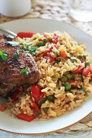 Riz Au Poulet Et Legumes A La Cocotte Ou Au Four Recette Riz Au Poulet Poulet Legumes Recette Riz