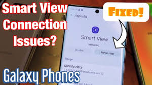 Galaxy Phones Smart View Keeps Disconnecting Fixed Force Stop Youtube