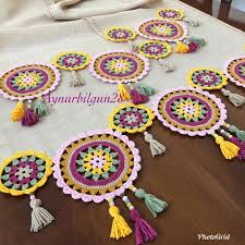 Instagram Da Aynur Bilgic Gundogdu Nilaycigimin Salon Takimi Hazir Guzel Gunlerde Kullansin Insallah R Crochet Decoration Crochet Pouf Crochet Tablecloth
