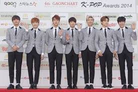 bts attend the 4th gaon chart k pop awards in january 2015