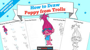 This is an easy tutorial to follow along step by step. How To Draw Poppy From Trolls Really Easy Drawing Tutorial