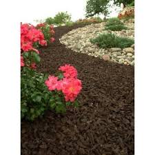 Vigoro 76 9 Cu Ft Rubber Mulch In Mocha Brown Ltgmbmn1ts At The Home Depot Mulch Landscaping Landscape Design Low Maintenance Landscaping
