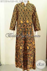 Kunjungi juga butik busana muslimah kami di pasar segar graha raya bintaro blok kc 1 no.9. Model Baju Kerja Batik Wanita Berjilbab Gamis Batik Nan Elegan Kombinasi 2 Motif Bahan Adem Proses Printing Harga 185k G7119p L Toko Batik Online 2021