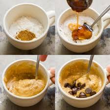 You Re Just Three Minutes Away From This Decadent Chocolate Chip Studded Vegan Vanilla Ice Cream Toppe Vegan Mug Cakes Vegan Snack Recipes Vegan Comfort Food