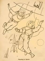 Free be happy coloring page printable. Dreams Of Space Books And Ephemera Space Happy Coloring Book 1953