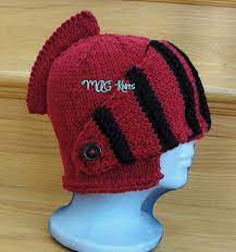 Sir Knight Helmet Knit Pattern By Martina Gardner Knight Helmet Knitting Helmet Hat
