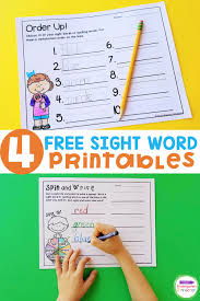 Free Sight Word Printable Games The Kindergarten Connection These worksheets will help prereaders and help students identify and understand very common words. free sight word printable games the