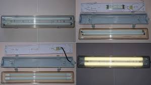 Disconnect power prior to installation. File How To Upgrade 2 Lamp Fluorescent Lights With Electronic Ballast To Led Tubes Jpg Wikimedia Commons