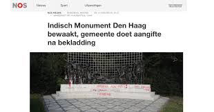 Check onze story 📲 lees meer op nos.nl of de app www.nos.nl. The Defacing Of The Indies Monument The Hague Nos Histori Bersama