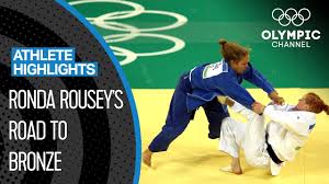 Ronda Rousey The 1st Us American To Win An Olympic Medal In Women S Judo Athlete Highlights Youtube