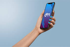 Free Woman Holding Iphone Xs In Hand Mockup Iphone Iphone Price Samsung Gear Fit