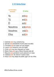 El Verbo Estar Verbos Aprender Espanol Y Ensenando Espanol