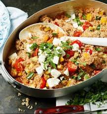 Quinoa Gemuse Salat Mit Feta Rezept Feta Salat Salat Salat Rezepte Feta