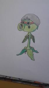 Drawing gatling pea from plants vs zombies. I Decided To Draw Peashooter With The Pea Gatling Helmet Pvzgardenwarfare