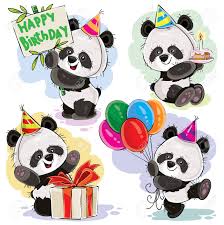 Lindo Panda Osos Personajes De Dibujos Animados De Bebe Celebrando Cumpleanos Con Torta Globos Y Presente En Ilustracion De Vector De Caja Conjunto Aislado Sobre Fondo Blanco Para Tarjeta De Felicitacion Invitacion Osos pandas bebes pandas dibujo historieta graciosa tarjetas dibujos decoración de unas fotos osos pandas bebés formato vectorial. lindo panda osos personajes de dibujos animados de bebe celebrando cumpleanos con torta globos y presente en ilustracion de vector de caja conjunto