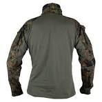 Delta Six Tactical Oberteil Frog Suit / Combat Shirt V3 mit Protectoren  (Flecktarn)