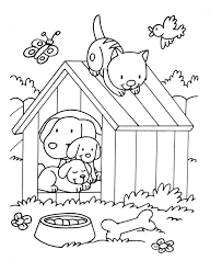 Dogs and cats are from different species of animals, appealing to different types of people. Dogs For Children Dogs Cats Playing Dogs Kids Coloring Pages