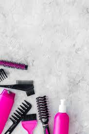 Check spelling or type a new query. Beauty Salon Pink Work Tools With Comb For Hair Dress And Coloring On Stone Desk Background Top View Mock Up Stock Photo Picture And Royalty Free Image Image 85167813
