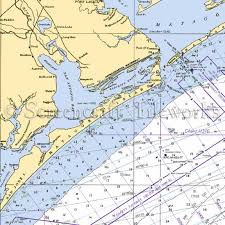 Texas San Antonio Bay Seadrift Nautical Chart Decor