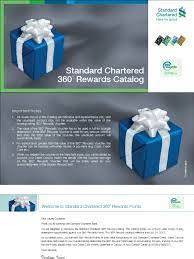 Follow the instructions to redeem reward points. Standard Chartered 360 Rewards Catalog Pdf Pdf Loyalty Program Credit Card