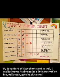 i need to make something similar daddys sticker chart