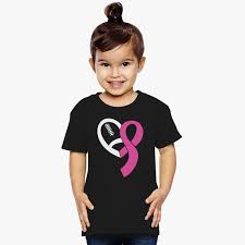Football Breast Cancer Awareness Ribbon Toddler T Shirt Customon