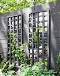 • crafted of fir with mdf backing. Diy Mirrored Trellis With Benjamin Moore S Regal Exterior Matte Raccoon Fur 2126 20 Garden Mirrors Garden Trellis Modern Trellis Design
