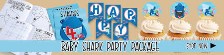 Or, if you don't have a die cutter and have no interest in getting one, i've also provided artwork for square. Baby Shark Birthday Cupcake Topper Decorations Ellierosepartydesigns Com