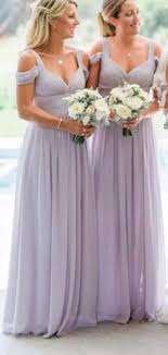 Stunning Lavender Chiffon Bridesmaid Dresses Elegant Off Shoulder Lilac Bridesmaid Dresses Bridesmaid Dresses Long Chiffon Lavender Bridesmaid Dresses