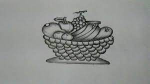To develop realistic methods in pencil shading, and a style. How To Draw A Fruit Basket Step By Step Youtube