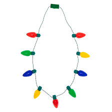 Light Up Christmas Lights Necklace Claire S