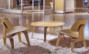 Eames molded plywood coffee table. Eames Molded Plywood Coffee Table With Wood Base Hivemodern Com
