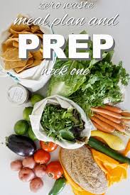 Zero Waste Meal Plan Week 1 Going Zero Waste Meal Planning Food Waste Sustainable Food