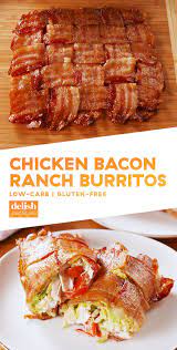 These Low Carb Burritos Use A Bacon Weave Tortilla Recipe Recipes Low Carb Food