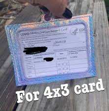 There's no need to sleeve them until they get worn, and if they don't, there's no need to sleeve them at all. Covid 19 Vaccine Card Keep It Safe In A Stylish Sleeve