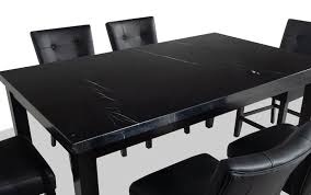 Better homes and gardens® autumn lane 7 piece dining set, black and oak walmart usa $ 312.99. Montibello Black Marble 42 X 70 7 Piece Counter Set Dining Room Sets Counter Set Dining