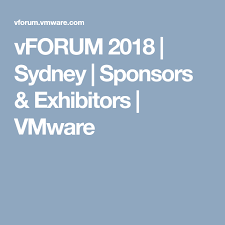 Vforum 2018 Sydney Sponsors Exhibitors Vmware Sponsor Digital Enterprise Data Analytics