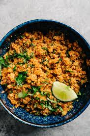 15 best low carb mexican recipes. Mexican Cauliflower Rice Vegan Whole30 Keto Our Salty Kitchen