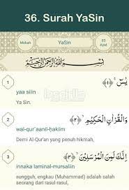 Fadilah dan keutamaan surat yasin. Bacaan Surat Yasin Lengkap Arab Latin Dan Terjemahannya Manfaat