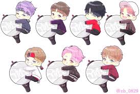 Bts Army Bomb Huggies Ilk Panom Bts Chibi Ve Anime