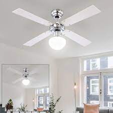 Ceiling fans with remotes give you complete control over the ceiling fan blades and lights from afar. Ceiling Fan With Light And Pull Switch Lamp Ceiling Lighting Living Room Kitchen Etc Shop Lamps Furniture Technology Household All From One Source Etc Shop