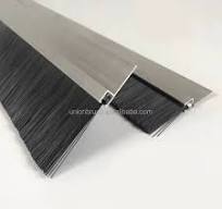 Aluminum Holder Nylon Bristle Strip Brush Sliding Door Brush Weather Stripping