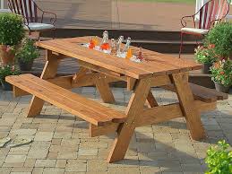 Diy Built In Cooler Picnic Table Build A Picnic Table Diy Picnic Table Picnic Table