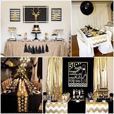 Birthday Decoration At Home Black And Gold Pin On Home Decor