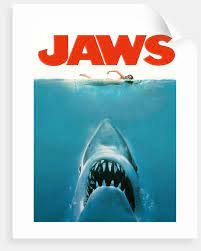 High quality framed maxi posters from £19.99 supplied complete with fittings, ready to. Jaws Movie Poster Original Artwork Posters Prints By Revolution Posters