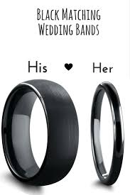 Black Matching Wedding Band Set These Black Ring Are Crafted Out Of Tungsten Carbide H Wedding Rings Sets His And Hers Matching Wedding Rings Wedding Matches