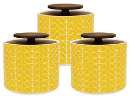 Orla Kiely Kitchen Sale At Achica Retro To Go Gold Kitchen Accessories Yellow Kitchen Accessories Mustard Kitchen