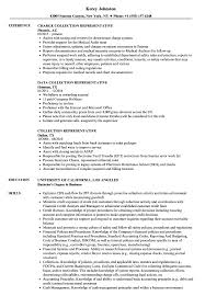 collection representative resume