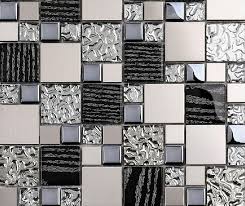 Silver Metal Mosaic Stainless Steel Tile Kitchen Backsplash Wall Tiles Ssmt114 Glass Mosaic Tile Glass Tiles Mos Metal Mosaic Tiles Glass Backsplash Glass Tile